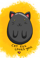 Cat Egg Loves You