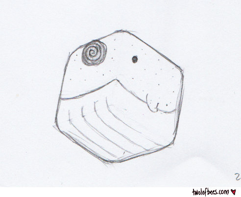 Cube Narwhal Sketch