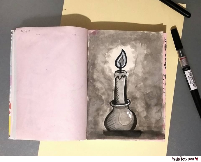 Inktober - Candle