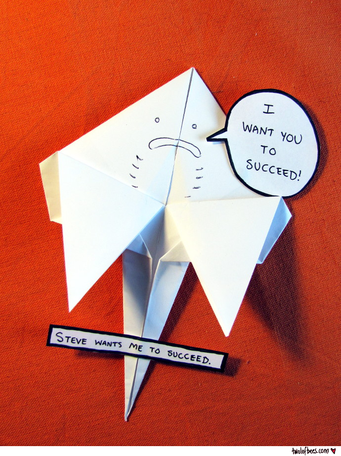 Motivational Origami Stingray
