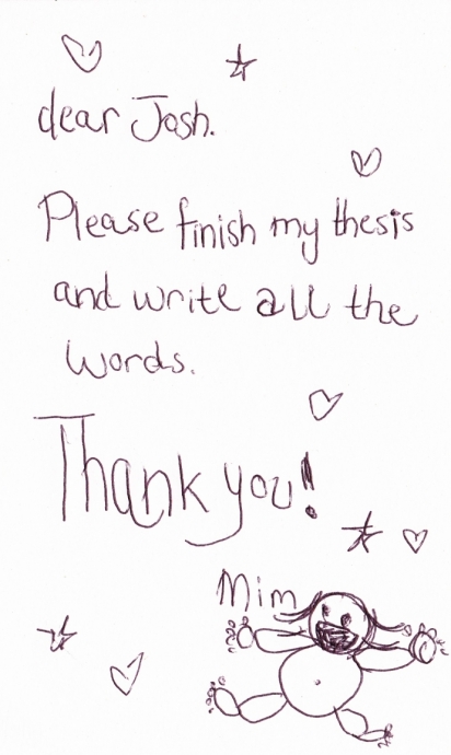 Please Finish My Thesis