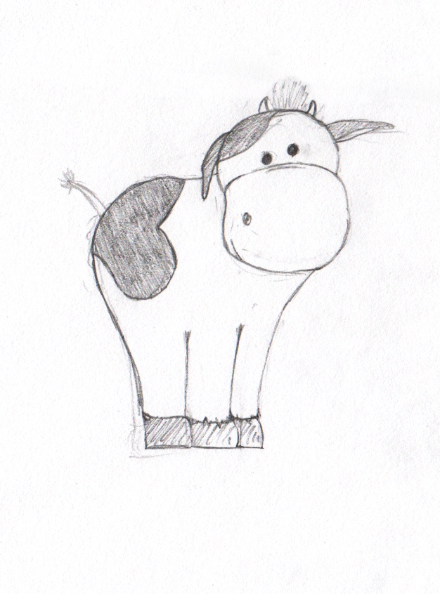 Study Cow Sketch