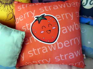 Happy Strawberry Cushion